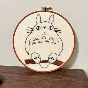 Totoro Handmade Embroidery Studio Ghibli